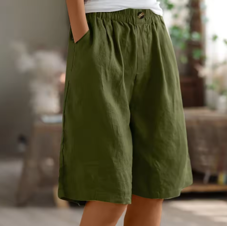 ZYLA – LINEN COMFORT RELAXED SHORTS