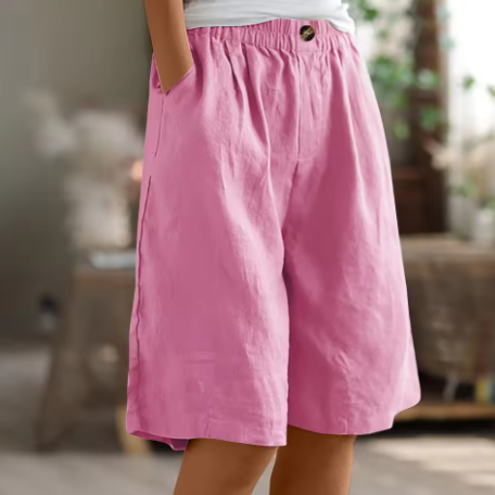 ZYLA – LINEN COMFORT RELAXED SHORTS